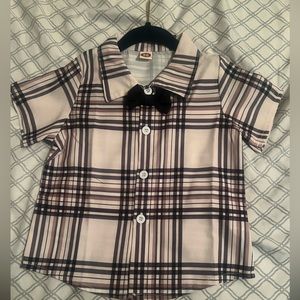 Toddler summer blouse and bow tie